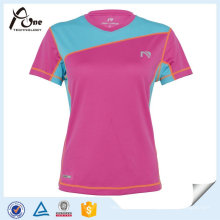 Wholesale Women Breathable V-Neck Sports Tshirt Soprt Wear